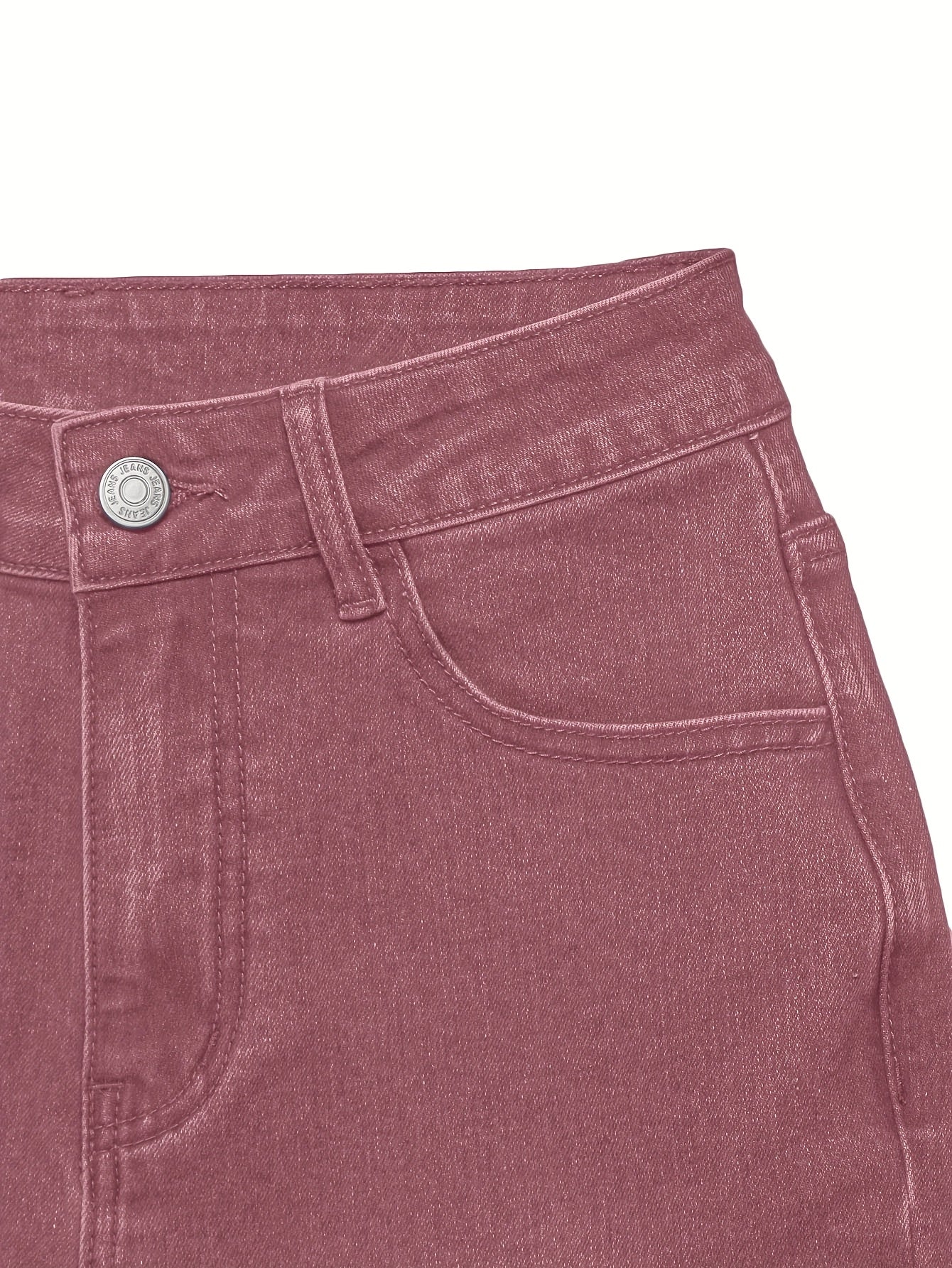 Jeans de ganga desbotados e de lavagem clara para mulher - Calças de perna reta sem elasticidade com design clássico de cinco bolsos, roupa para todos os dias e formal para todas as estações, jeans compridos de estilo streetwear para mulher, roupa versátil, roupa casual, costura de qualidade