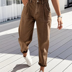 High-Waisted Wide-Leg Jeans - The Perfect Everyday Charm