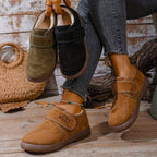 Botas de Inverno Femininas - Fecho Slip-On, Sola de Borracha Antiderrapante, Palmilha Acolchoada - Botas Quentes para Clima Frio para Uso Diário, Viagens, Presente de Halloween Para Mulheres, Botas de Inverno Femininas, Calçado de Festa, Design de Biqueira Redonda, Construção Durável, sola antiderrapante