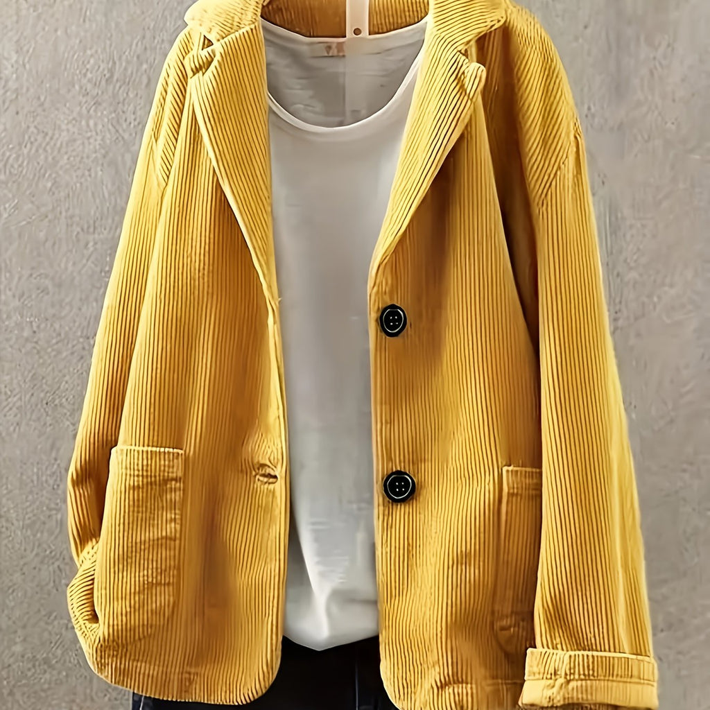 Effortless Allure: Plus Size Long Sleeve Blazer