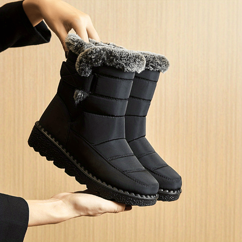 Cozy Plush-Lined Winter Boots for Women