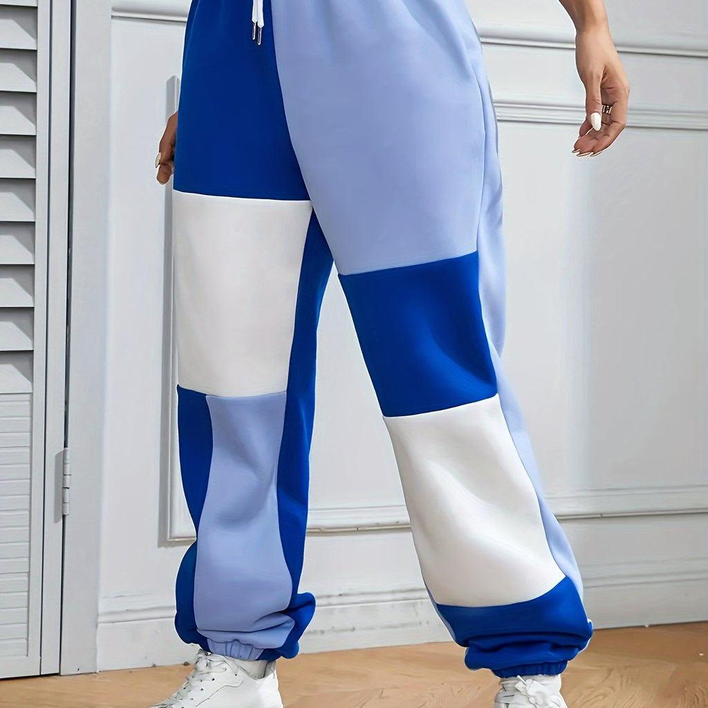 Charming Plus Size Jogger Pants with Wide Legs & Pockets