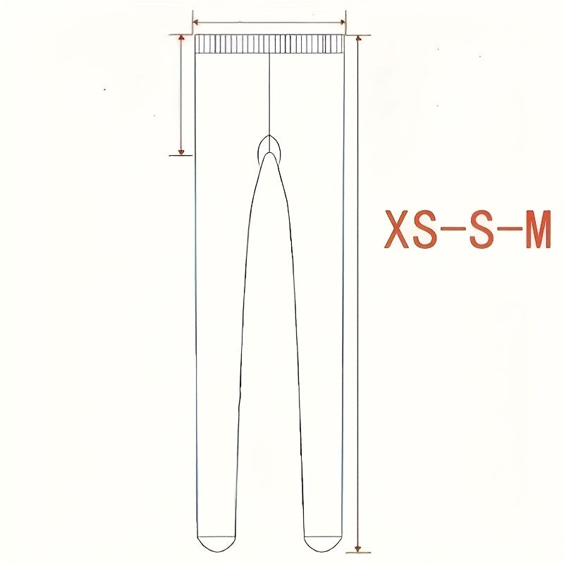 1 Par de Leggings Térmicas para Mulheres - Leggings Bege com Forro de Fleece para o Aquecimento de Inverno, Elásticas e Confortáveis, Cor Sólida, Apenas Lavar à Mão, Leggings de Inverno | Leggings Elásticas | Textura