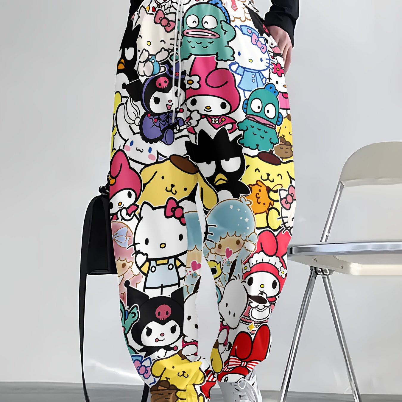 Vibrant Cartoon Print Women's Jogger Pants