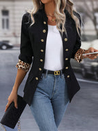 Jaqueta Feminina com Gola Alta