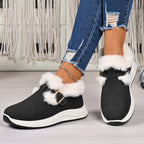 Botas de Neve de Inverno para Mulheres - Aconchegantes e Quentes com Bico Redondo, Sola Macia e PVC, Tamanhos Grandes (Larguras Amplas Disponíveis) para Gelo, Neve e Lama - Botas Casuais e Elegantes para Presentes de Natal, Atividades ao Ar Livre - Adequadas para xxx