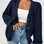 Elegant Knit Cardigan for Women - Perfect for Spring & Fall