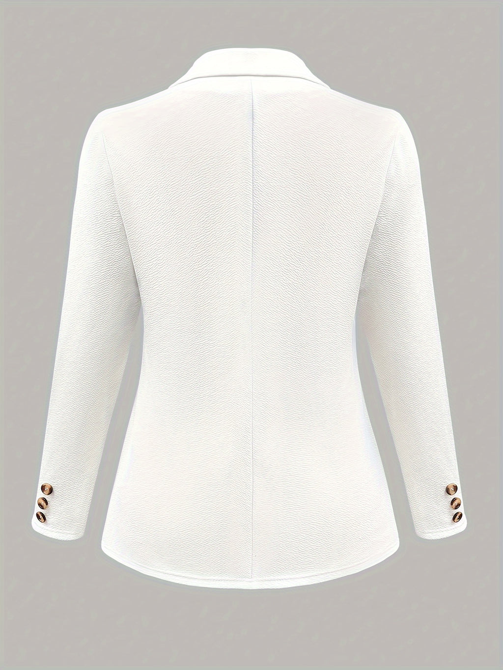 Um casaco de fato de cor sólida elegante e com estilo.