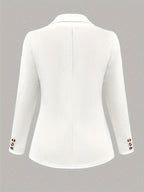 Um casaco de fato de cor sólida elegante e com estilo.