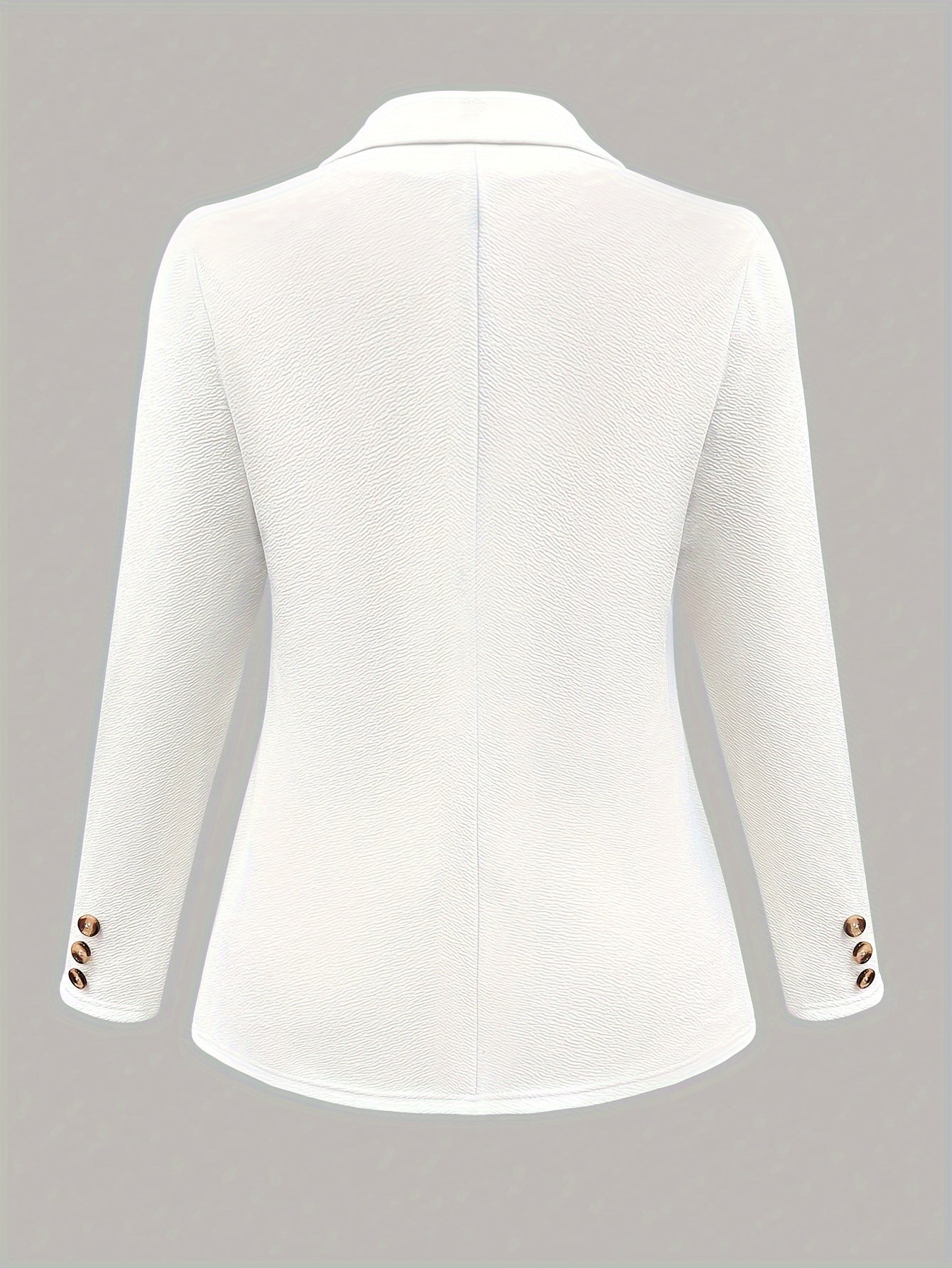 Um casaco de fato de cor sólida elegante e com estilo.