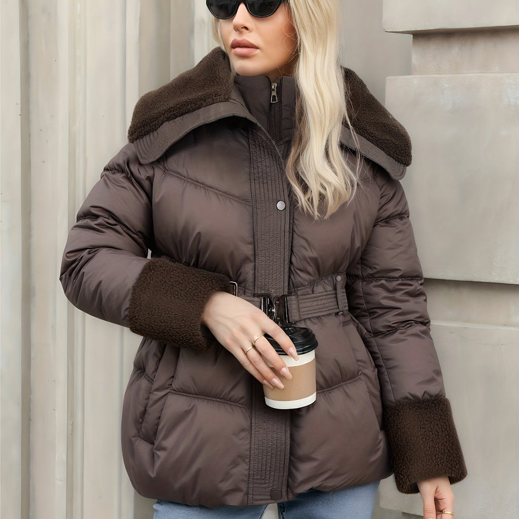 Elegant Winter Quilted Jacket for Women