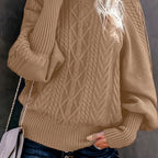 Chic Turtleneck Knit Sweater for Women