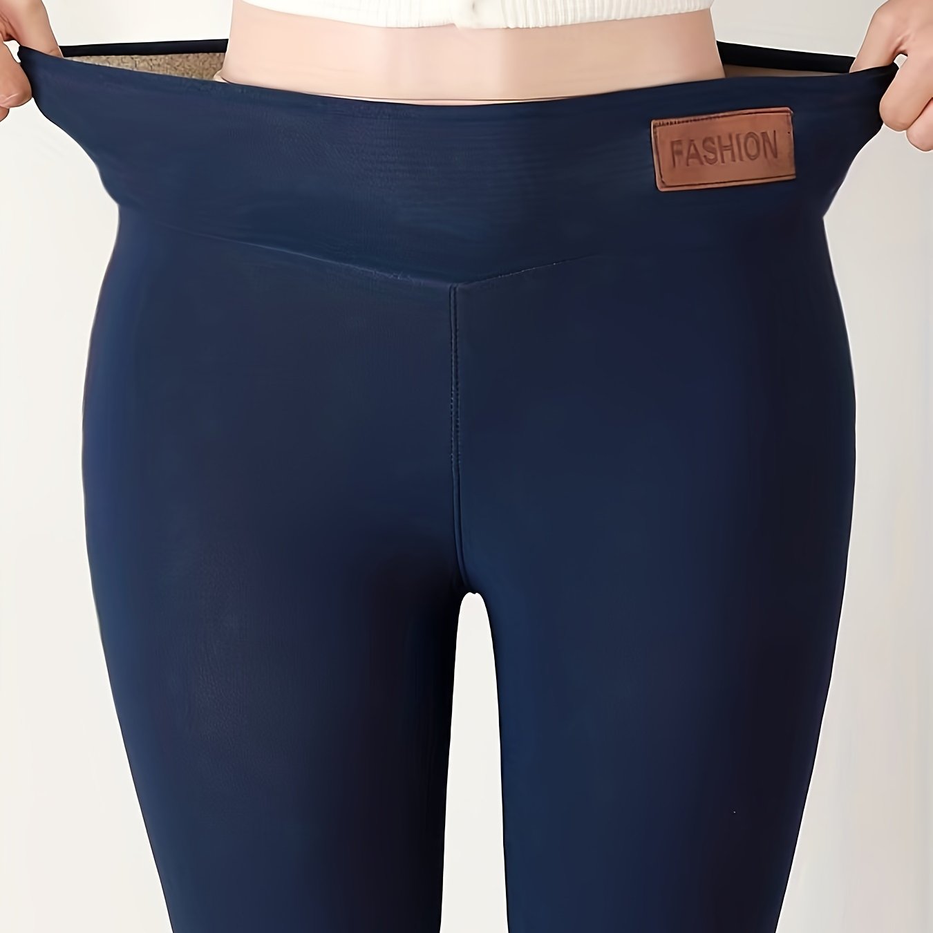 High-Waisted Plush-Lined Winter Leggings