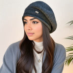 Gorro Feminino - Touca de Inverno Macia e Ajustável com Fecho de Botão, Leve e Confortável para Esportes e Looks Casuais, Lavagem Manual, Essencial para Calor ao Ar Livre, Acessório Versátil
