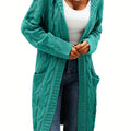 Elegant Hooded Women's Cardigan - Cozy Autumn/Winter Style
