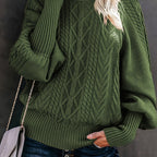 Chic Turtleneck Knit Sweater for Women