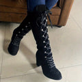 High Heel Lace-Up Winter Boots – Winter-Ready Style