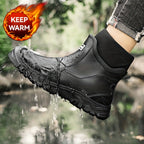 Botas de Neve Femininas da Moda, Botas Curtas Desportivas, Botas de Chuva Unisexo para Exterior com Forro de Lã e Aquecimento Antiderrapante Espesso para Caminhadas e Viagens de Inverno, Presente de Natal Perfeito