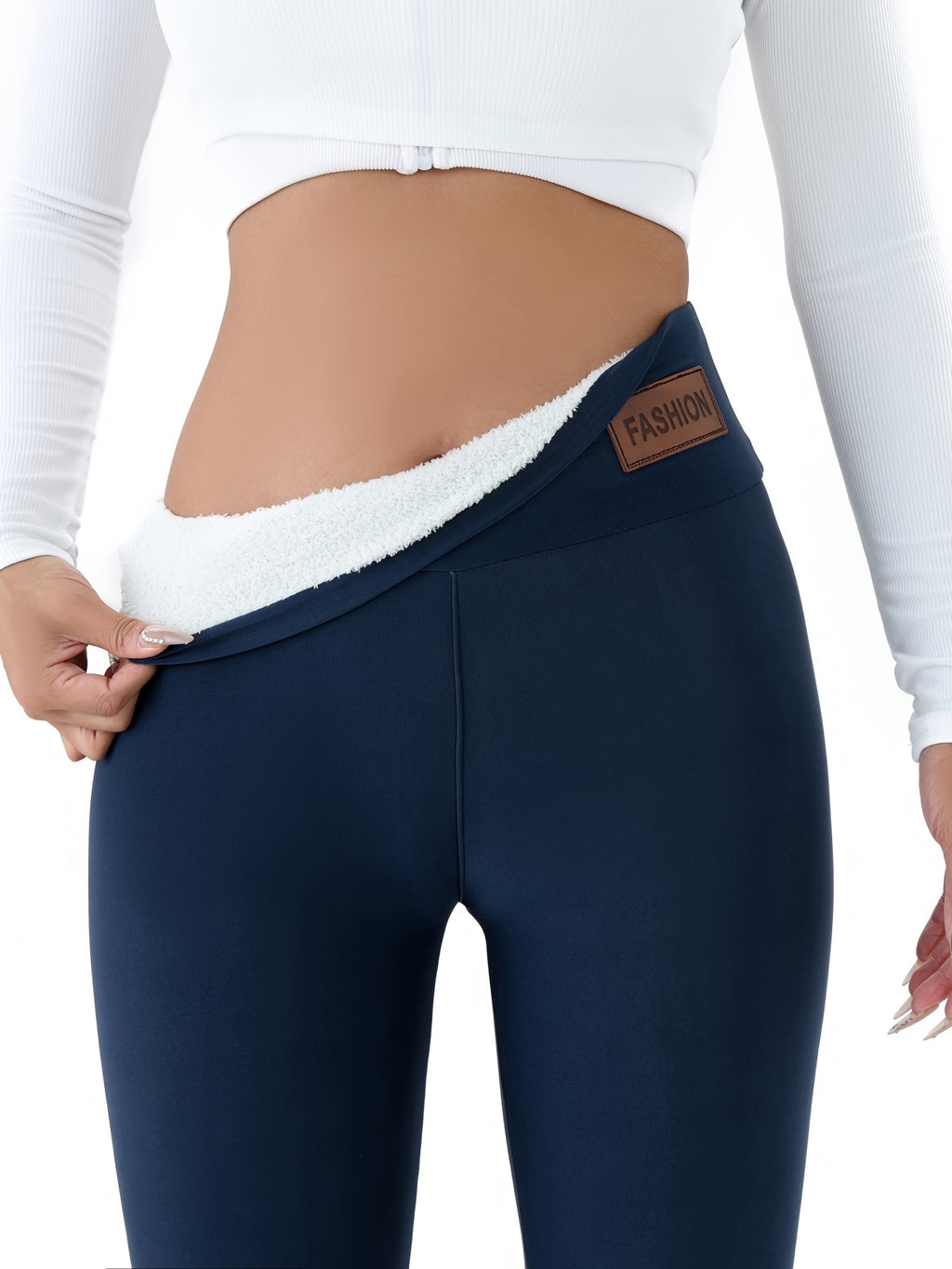 Etiqueta de Moda de Outono e Inverno: Meia-calça Justa e Confortável, Roupa Esportiva Feminina Quente e Altamente Elástica