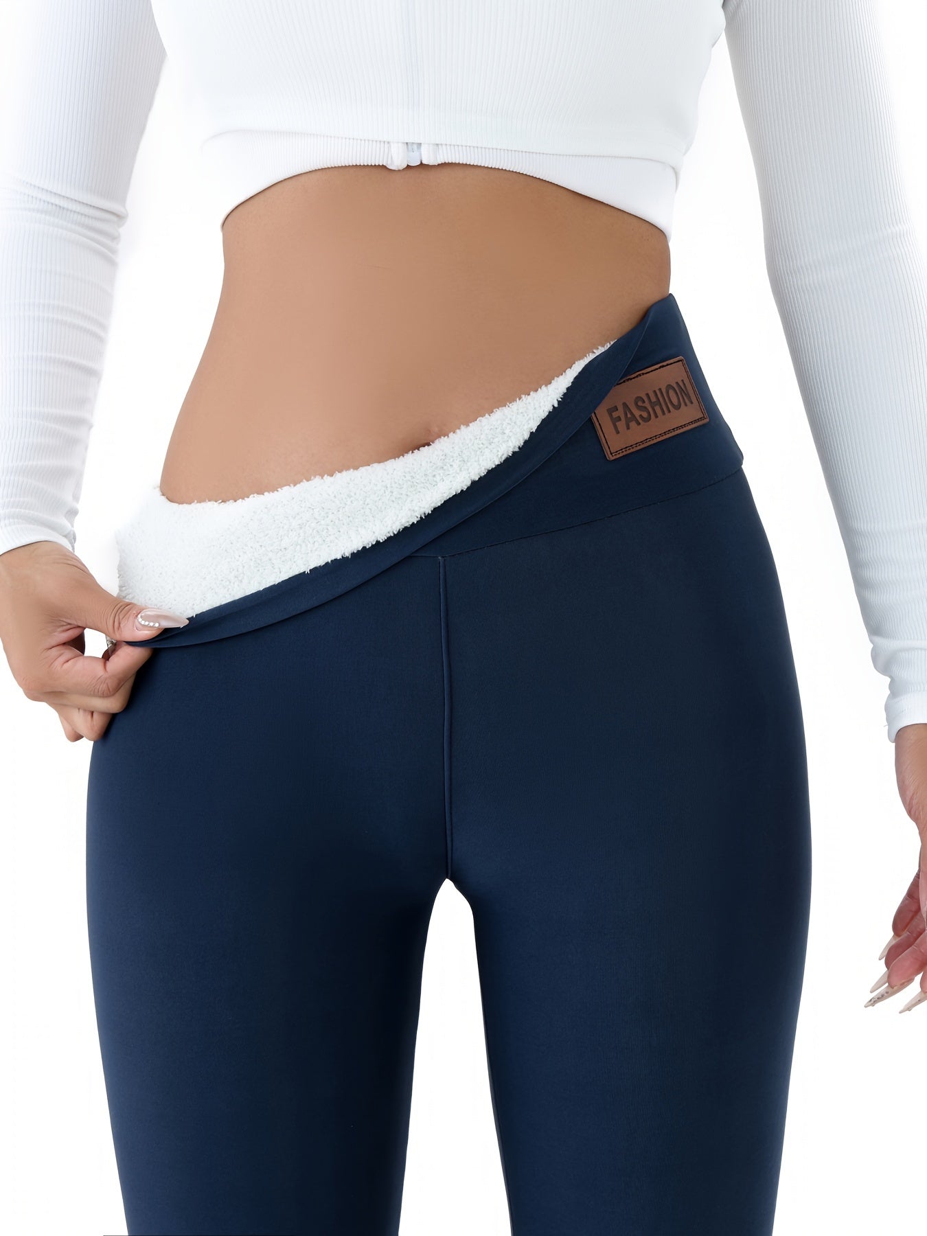 Etiqueta de Moda de Outono e Inverno: Meia-calça Justa e Confortável, Roupa Esportiva Feminina Quente e Altamente Elástica