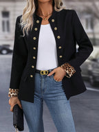 Jaqueta Feminina com Gola Alta