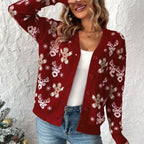 Chic Winter Minimalist Sweater - Festive Elegance
