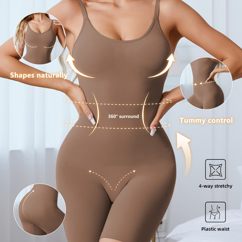 Sleek Black Shaping Bodysuit