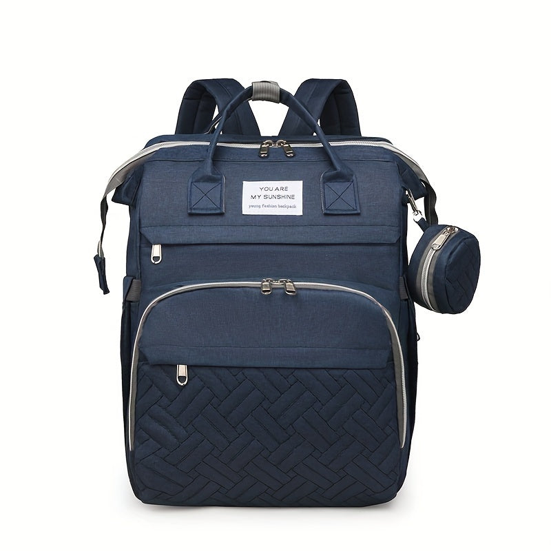 Mala de fraldas leve de grande capacidade para mulheres - Alças de ombro ajustáveis, vários compartimentos, fecho de correr e forro de poliéster para viagens, praia, férias - Cinza, Mala de fraldas, Transportador de acessórios de praia, Acessório de estilo para pais, Fecho de correr durável