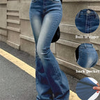 High-Waisted Flare Denim Jeans for Women