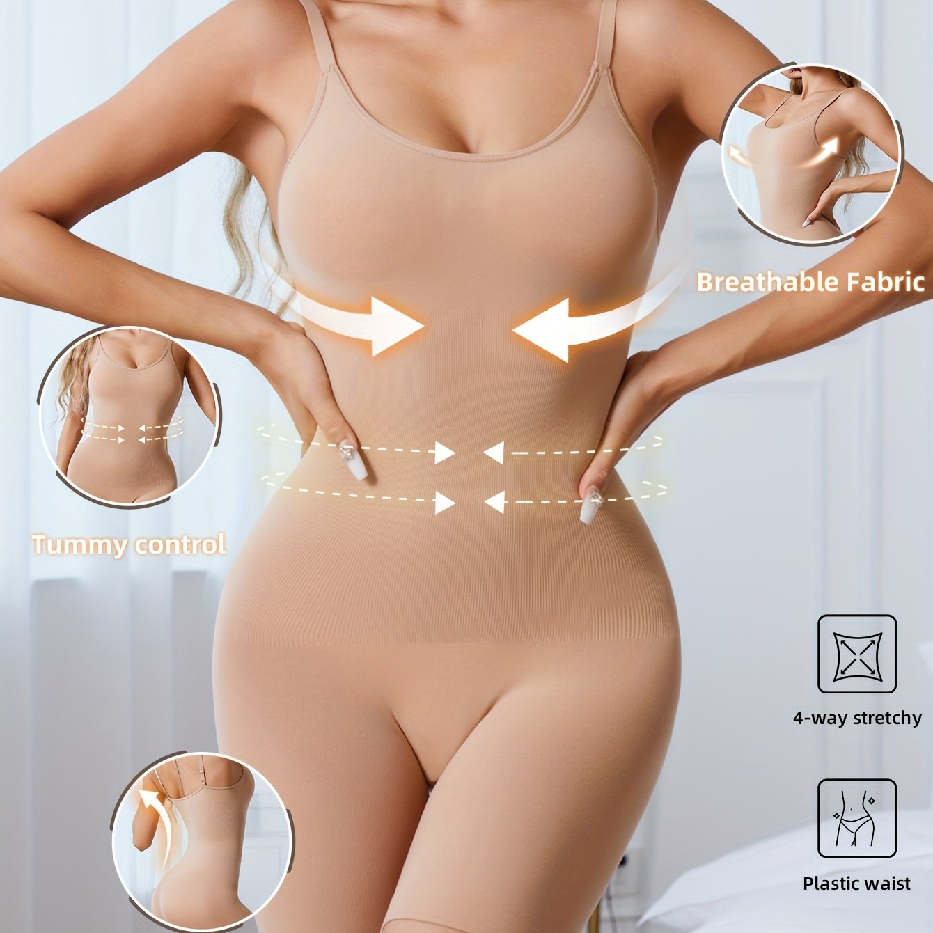 Sleek Black Shaping Bodysuit