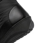 Botas de neve brancas para mulheres - Botas de inverno confortáveis até o meio da panturrilha com forro de pele sintética fofa, sola de borracha antiderrapante, salto plano e abertura lateral com fecho de correr para atividades ao ar livre, calçado de inverno | Botas de neve elegantes | Calçado durável