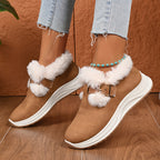 Botas de Neve de Inverno para Mulheres - Aconchegantes e Quentes com Bico Redondo, Sola Macia e PVC, Tamanhos Grandes (Larguras Amplas Disponíveis) para Gelo, Neve e Lama - Botas Casuais e Elegantes para Presentes de Natal, Atividades ao Ar Livre - Adequadas para xxx