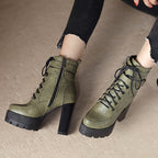 Side Zipper High Heel Winter Boots – Easy Wear & Comfortable Fit