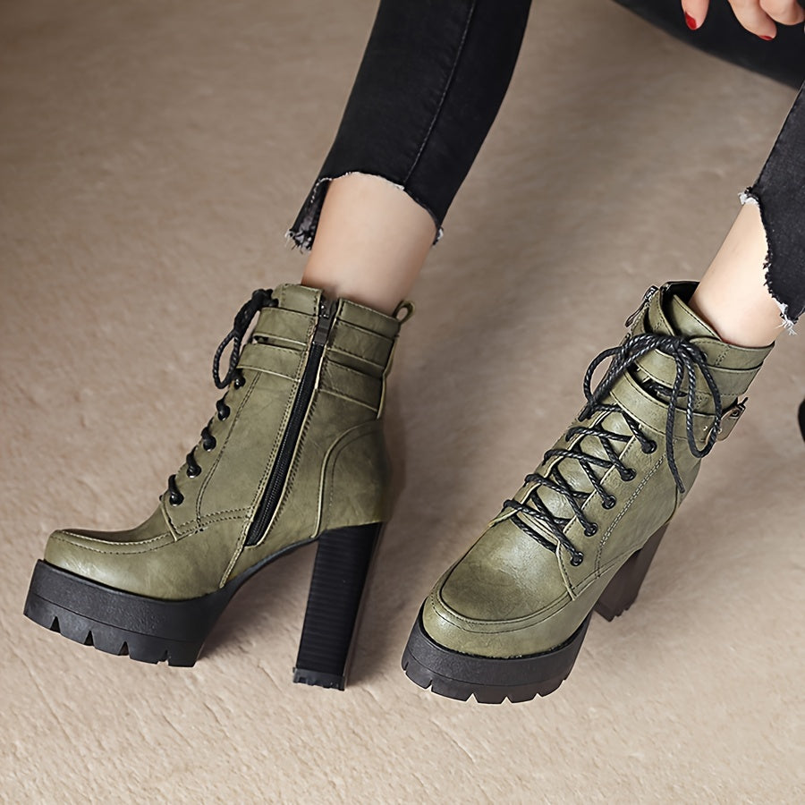 Side Zipper High Heel Winter Boots – Easy Wear & Comfortable Fit