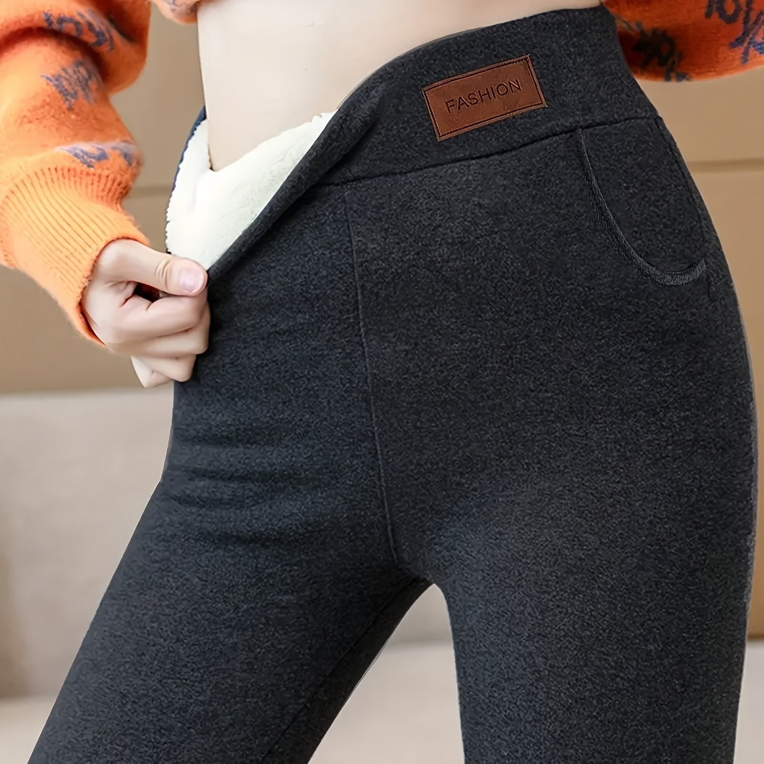 Warm Winter High-Waisted Thermal Pants