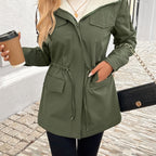 Elegant Hooded Women's Coat for Fall and Winter