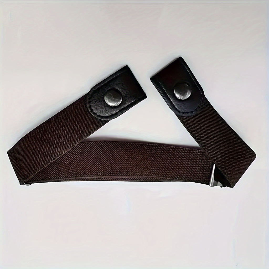 1peça Cinto Elástico Invisível Sem - Cintura Elástica, Confortável para Calças Jeans, Design Unissex, Preto, Estilo Casual, Perfeito para Vestuário Casual, Acessório para Vestuário Casual | Cinto Preto Elegante | Ajuste Confortável