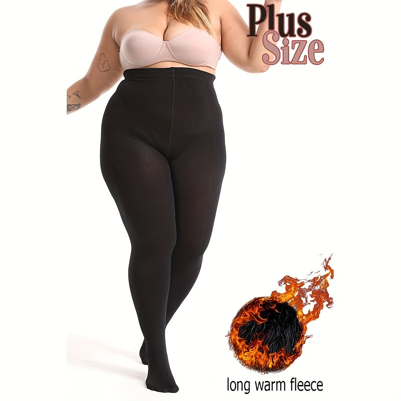 2025 Novas Meias Calças Térmicas Femininas 400 - Ultra Macias Anti-Pilling Plus Size, Forro de Fleece Quente e Longo, Alta Elasticidade para Conforto o Dia Todo, Lavagem Manual Apenas, Meias com Forro de Pelúcia, Design Elegante, Ajuste Perfeito, Textura Suave, Ideal para Clima Frio, Duráveis, Confortáveis, Uso no Escritório
