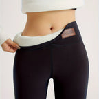 High-Waisted Plush-Lined Winter Leggings