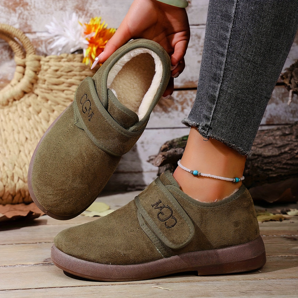 Botas de Inverno Femininas - Fecho Slip-On, Sola de Borracha Antiderrapante, Palmilha Acolchoada - Botas Quentes para Clima Frio para Uso Diário, Viagens, Presente de Halloween Para Mulheres, Botas de Inverno Femininas, Calçado de Festa, Design de Biqueira Redonda, Construção Durável, sola antiderrapante