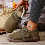 Botas de Inverno Femininas - Fecho Slip-On, Sola de Borracha Antiderrapante, Palmilha Acolchoada - Botas Quentes para Clima Frio para Uso Diário, Viagens, Presente de Halloween Para Mulheres, Botas de Inverno Femininas, Calçado de Festa, Design de Biqueira Redonda, Construção Durável, sola antiderrapante