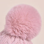 1 unidade de gorro de inverno unissexo EDIKO com pompom e abas para as orelhas, chapéu quente para proteção das orelhas ao ar livre, 100% material têxtil, lavável à mão