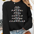 Chic Oversized Graphic Tee - Friends Series Inspired