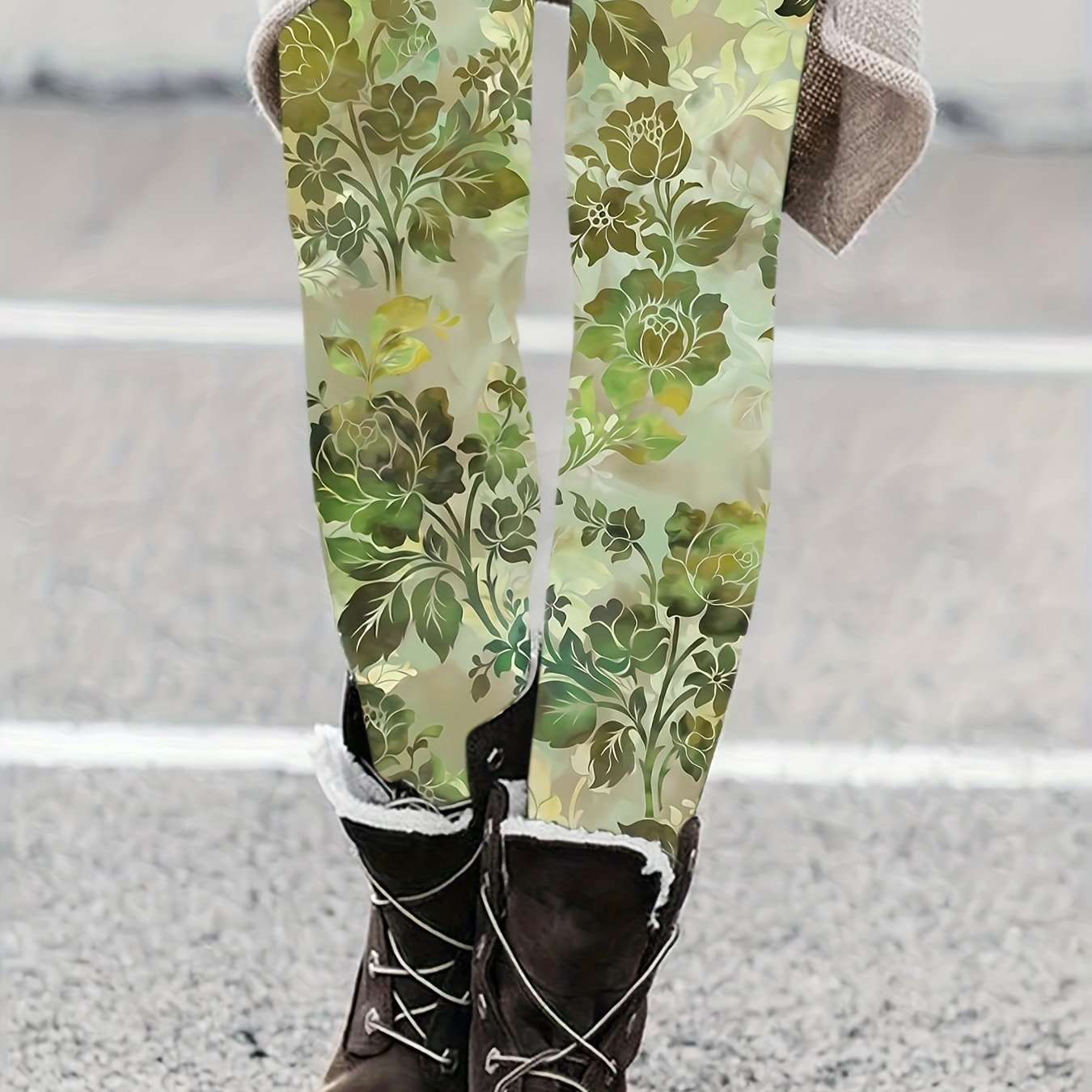 Floral Vintage Leggings - Comfort & Style for Every Day