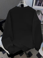 Conjunto de Moletom com Estampa de Golfinho Feng Shui e Calça Flare Ajustada para Meninas, Moda Fofa, Casual para Primavera, Outono e Inverno, Ideal para Uso ao Ar Livre