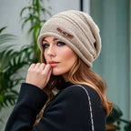 Gorro Quente - Gorro de Inverno Leve com Fecho de Fivela Ajustável, Gorro Macio e Elástico para Homens e Mulheres, Atividades ao Ar Livre, Natal, Halloween, Ano Novo - (Lavável à Mão) - Presente Ideal para o Dia da Mãe/Pai, Festivais, Festas