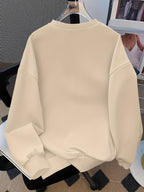 Conjunto de Moletom com Estampa de Golfinho Feng Shui e Calça Flare Ajustada para Meninas, Moda Fofa, Casual para Primavera, Outono e Inverno, Ideal para Uso ao Ar Livre