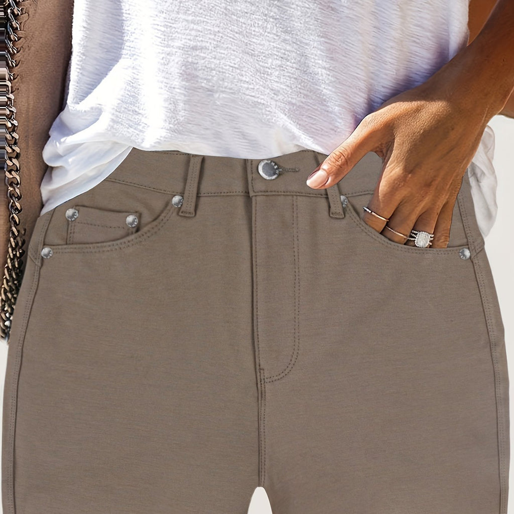 Elegant Skinny Pants with Stretch Comfort