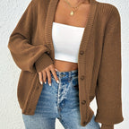 Elegant Knit Cardigan for Women - Perfect for Spring & Fall