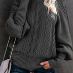 Chic Turtleneck Knit Sweater for Women